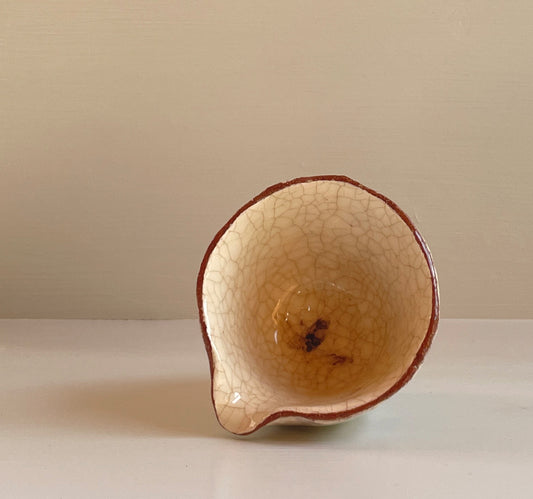 蜂蜜釉陶器小カップ